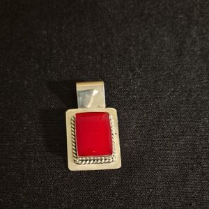 HAN Mexico 925 Red Coral Pendant